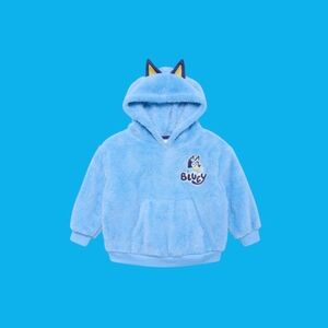 Bluey: Plush Cosplay Hoodie - Toddler 3T - Blue
